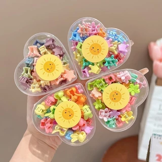 10-100ชิ้นชุดชนิดบรรจุกล่องกิ๊บสําหรับเด็กเกาหลีน่ารักการ์ตูนกิ๊บขนาดเล็กมินิผมกรงเล็บคลิปเด็กสาวเรียบคลิปอุปกรณ์ผมเด
