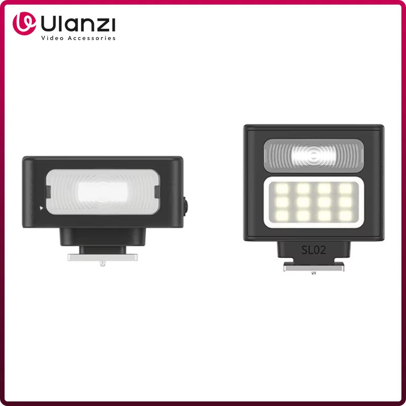 Ulanzi SL01 SL02 มินิกล้องแสงแฟลช SpeedLite GN8 6500K สําหรับ Canon Sony Nikon Fuji กล้อง DSLR Vlog 