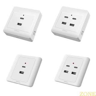 Zong USB Wall Outlets TypeC USB Wall Charger Outlet 18W 220V…