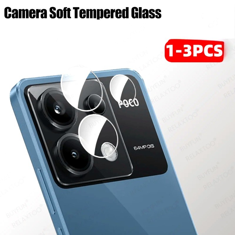 1-3PCSกล้องเลนส์ProtectorสําหรับXiaomi Poco M7 M6 M5S M5 M4 M3 M2 C75 C65 C61 C55 C51 C50 C40 C31 C3