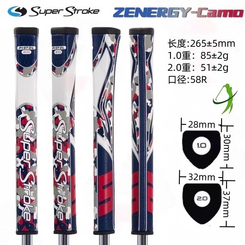 [Bayond goif] ด้ามจับพัตเตอร์กอล์ฟ 2024 SuperStroke ZENERGY Camouflage Club Grip