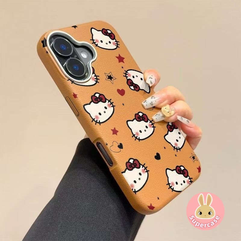 หนัง PU Hello Kitty เคสโทรศัพท์สําหรับ Vivo V60 V50 Lite Y39 Y29 Y29S Y04 T4 Pro 5G 4G ปลอก Coquette