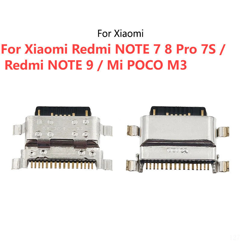 10-50 ชิ้น Dock Micro Plug USB ชาร์จ Charger Pin สําหรับ Xiaomi Redmi หมายเหตุ 7 8 Pro 7S/Redmi หมายเหตุ 9/Mi POCO M3 ชาร์จพอร์ตเชื่อมต่อ