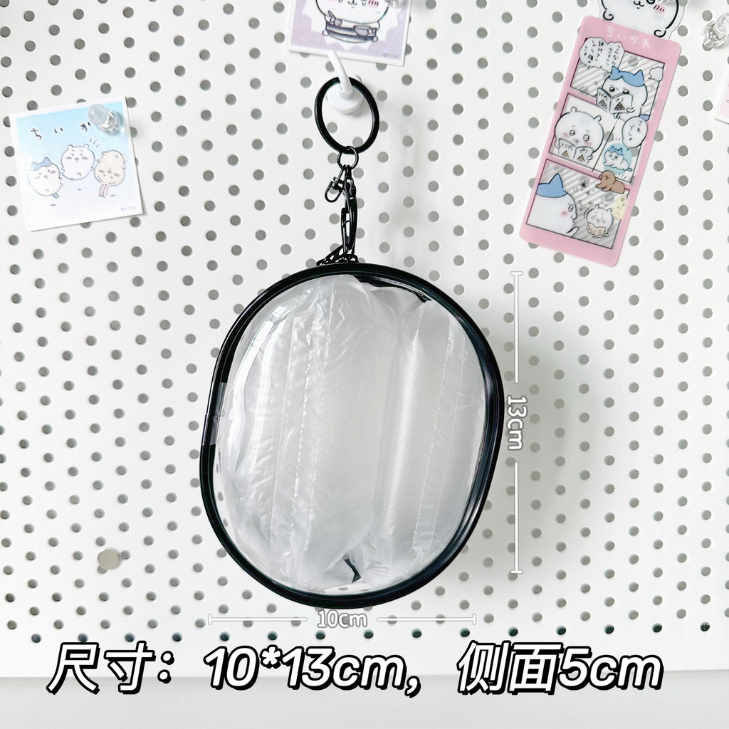 High-value pvc โปร่งใสตุ๊กตากระเป๋า 10 ซม.ปวดกระเป๋าผ้าฝ้ายตุ๊กตา 15 ซม.20 ซม.Outing เดินกระเป๋าเด็ก