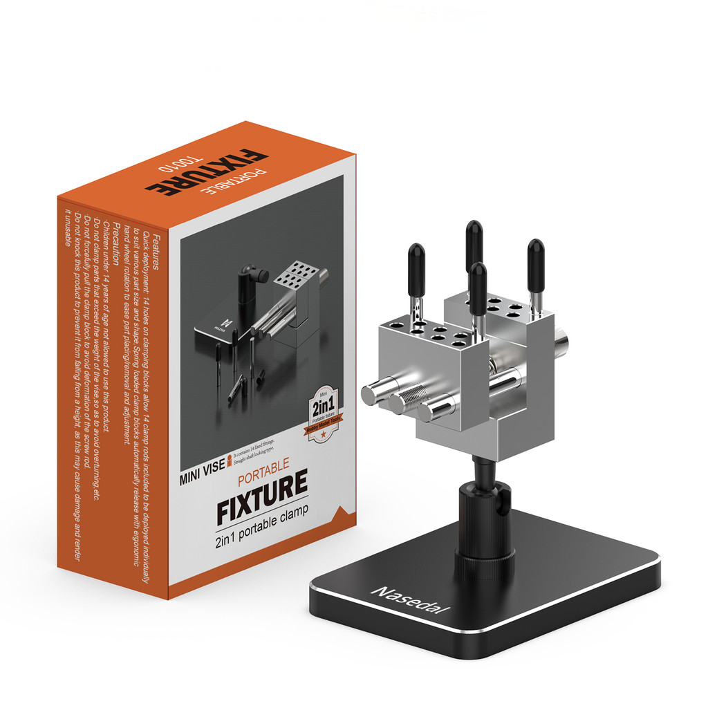 Nasedal 2in1 Mini Bench vise Gundam ทํา Fixed Jig Multi-function แบบพกพา Clamp อลูมิเนียมตาราง vise Hobby Gunpla DIY ทําหัตถกรรมเครื่องมือ Art