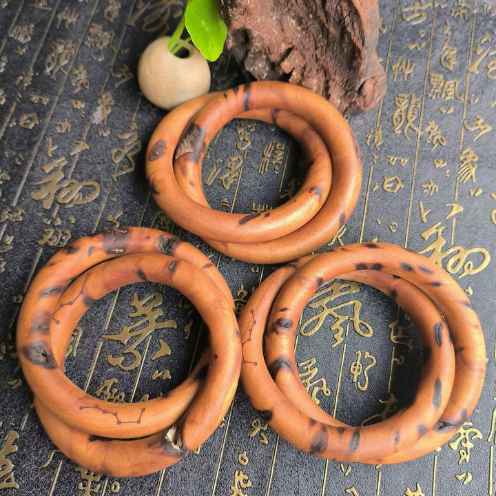 20250521Lei Date Wood Yin Yang Qiankun Circle Bracelet รถเข็นแฮนด์, สร้อยข้อมือ, แหวนหยินหยาง