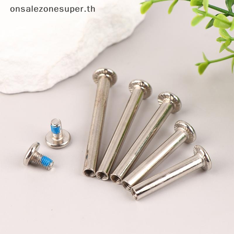 Ons 2ชุด สกรูกระเป๋าเดินทาง สแตนเลส อุปกรณ์เสริมกระเป๋าเดินทาง สลักเกลียวล้อกระเป๋าเดินทาง 6*33-60มม ที่