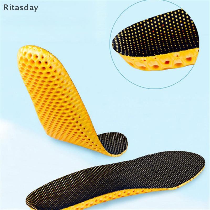 Ritasday 2PCS Insoles Orthopedic Memory Foam Sport Support ใส่ผู้หญิงผู้ชายรองเท้าฟุตใหม่