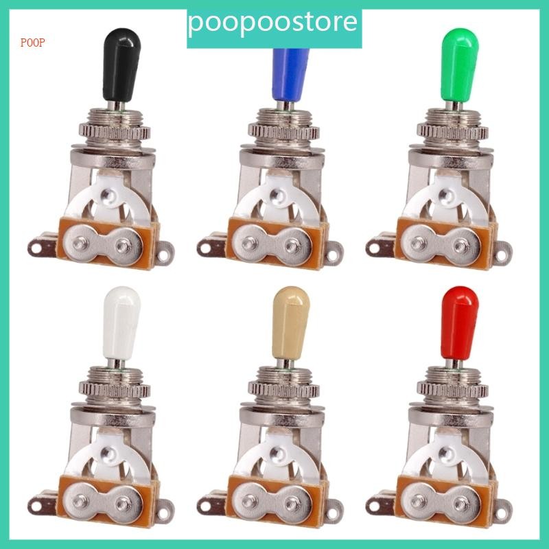 POOP Guitar Pickup Switch 3 Way Toggle Switch พร้อม Tip Pickup Selector Switch