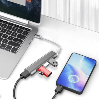 Usb hub ข้อต่อสาย type c สายไอโฟน อุปกรณ์คอมพิวเตอร์ ข้อต่อเม้าส์เล่นเกมส์ ข้อต่อแปลงเม้าส์ไอแพด
