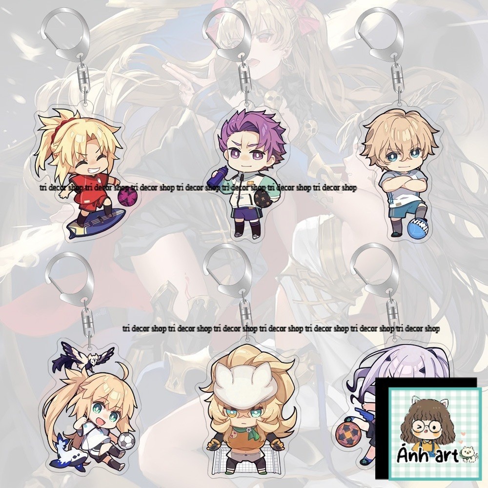 Fate/Grand Fgo 55 มม.พวงกุญแจอะคริลิคน่ารักการ์ตูนกระเป๋าพวงกุญแจอุปกรณ์เสริม