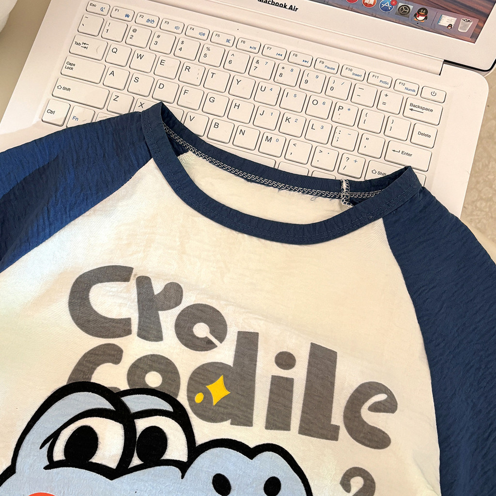 [ML] 80-130 ซม.เด็กฤดูร้อนกางเกงขาสั้นแขนสั้นชุดเด็กชาย Cloud Cotton การ์ตูนชุดนอนลําลองเด็กผู้หญิงน่ารัก Homewear - รูปที่ 2