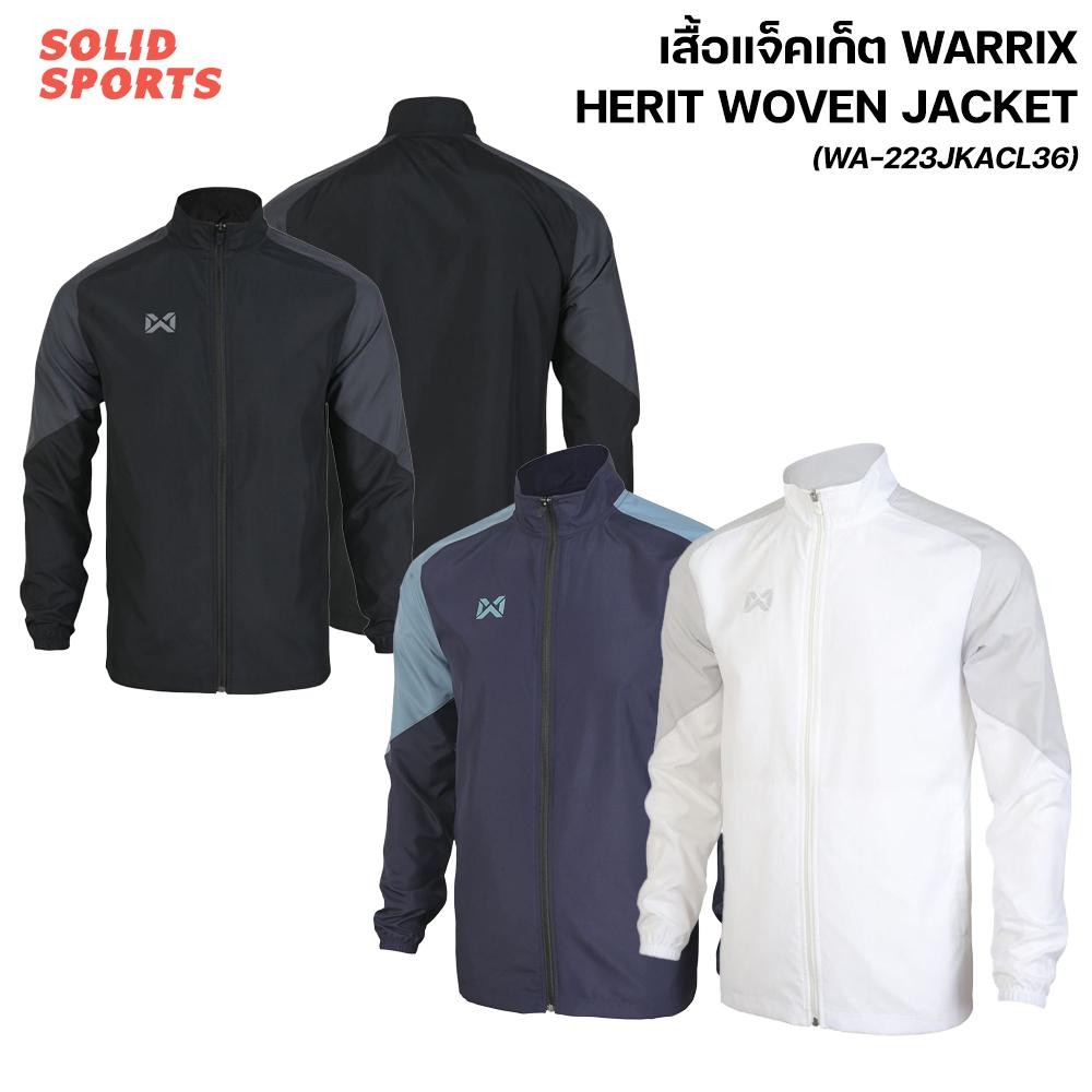 เสื้อแจ็คเก็ต WARRIX Herit Woven Jacket [wa-223jkacl36] ของแท้ 100%