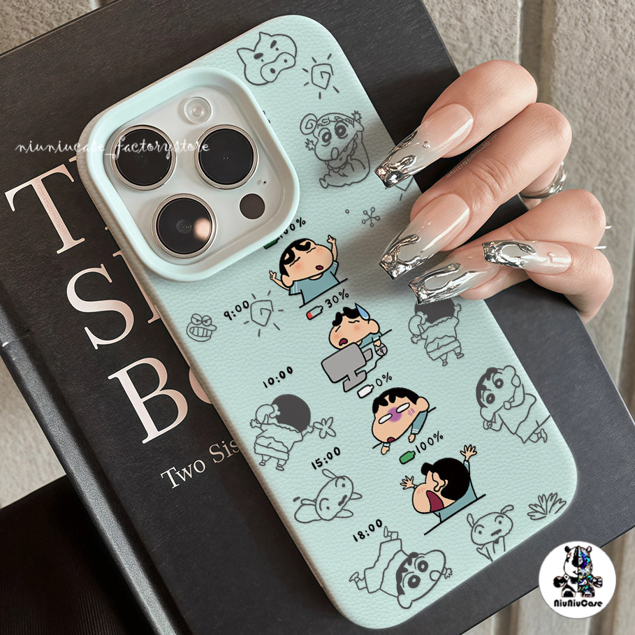 คสหนัง For iPhone 16 Pro Max iPhone 11 เคสนิ่ม สีลูกกวาด น่ารัก เคส เด็กซน For iPhone15 14 13 12 Pro max XS XR 7 8 Plus