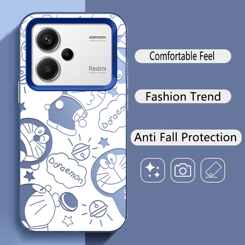 สําหรับ Xiaomi Redmi Note 13 Pro Plus & Redmi Note13 Pro + 5G,น่ารักหุ่นยนต์แมว,Sunrise,คุณภาพสูงMatte anti DROPเคสโทรศัพท์IMD