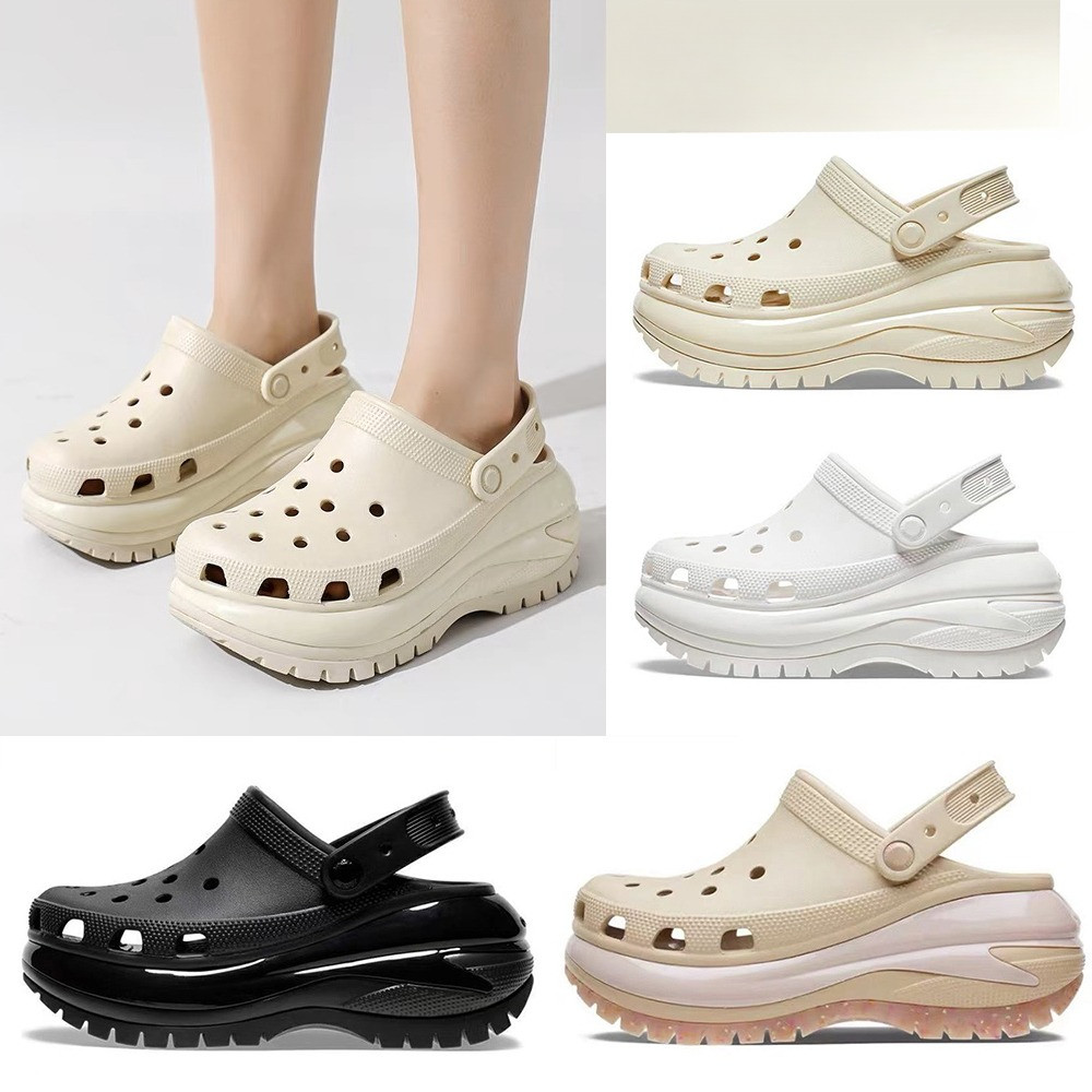 Classic Mega Crush Clog ผู้หญิง Cross Mega Crush Clog รองเท้าแตะผู้หญิง