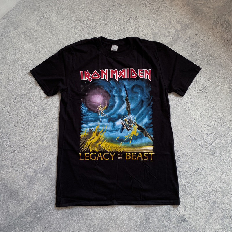 เสื้อยืด Iron Maiden - The Flight of Icarus Made of 24s Combed Cotton