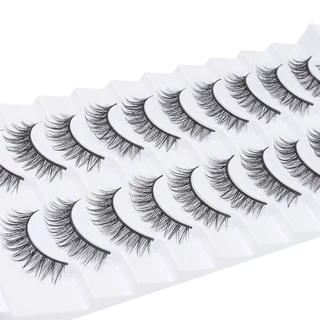 JANELAXE932JN Faux Mink Lash, Natrual Long Full Strip ขนตาปลอม, แฟชั่นของผู้หญิง Handmade Cruelty-free Eye เครื่องมือแต่งหน้า Eye Lash Extension