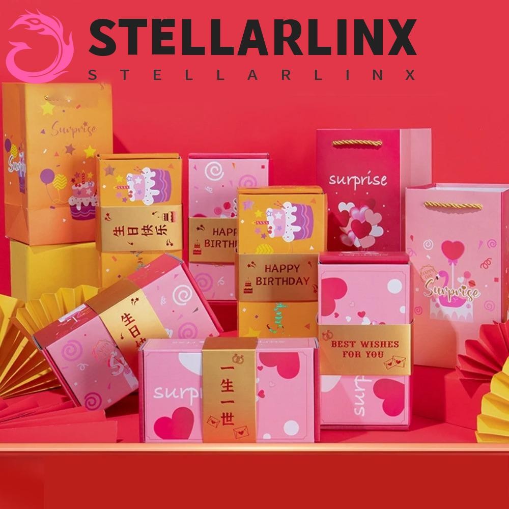Stellarlinx Surprise Bounce Box, Pop Up Surprise Fun Cash Explosion Gift Box, Red Envelope Paper Luxury Money Box Anniversary