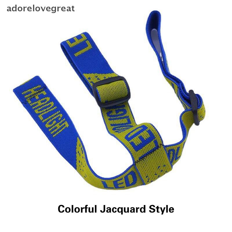 Alt Universal Head Band เข็มขัดสําหรับ LED ไฟหน้าจักรยานด้านหน้าโคมไฟปรับสายรัดความยืดหยุ่นสูง Frontal ยืดหยุ่นใหม่ DRG