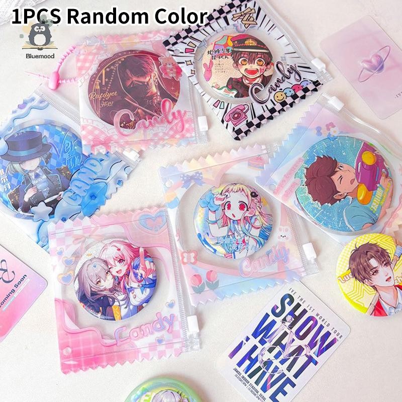 [Bluemood] 1 ชิ้นถุงขนมน่ารัก Props Badge Storage กระเป๋าแสดงจี้ Badge กระเป๋า Ziplock ฝาครอบป้องกันกระเป๋าการ์ดใหม่
