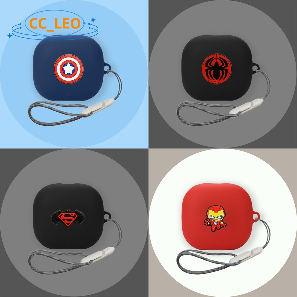 For Anker Soundcore Liberty 4 Pro Case Cute Lanyard Soundcore Liberty 4 Pro Cartoon Silicone Soft Ca