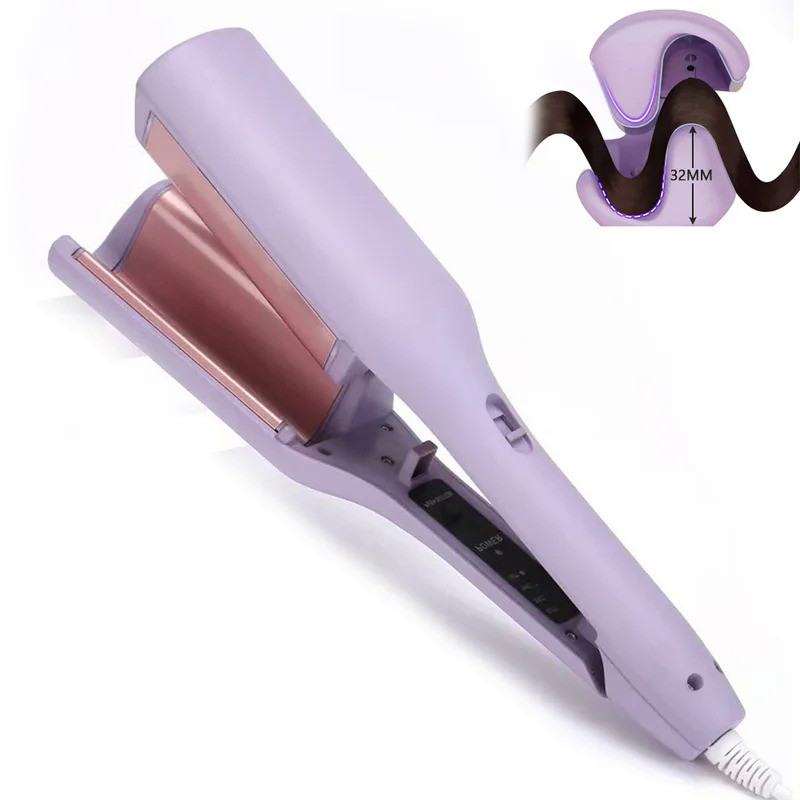 32mm French Egg Roll Hair Curler Professional Corrugated Wavy Styler  Hair Wave Curling Iron Fast He