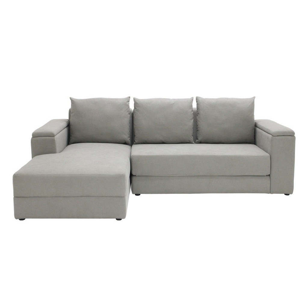 Koncept Furniture โซฟผ้าเข้ามุมซ้าย รุ่น Raphat สีเทา (237x162x81 ซม.) แบรนด์ KONCEPT FURNITURE