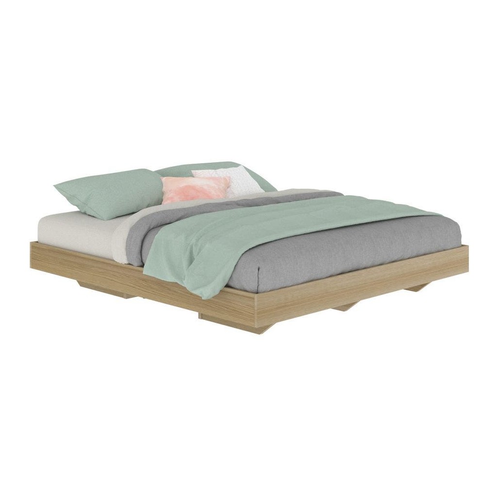 SB Design Square เตียง 6 ฟุต รุ่น Blissey สีไม้อ่อน (187x204x28 ซม.) แบรนด์ KONCEPT FURNITURE