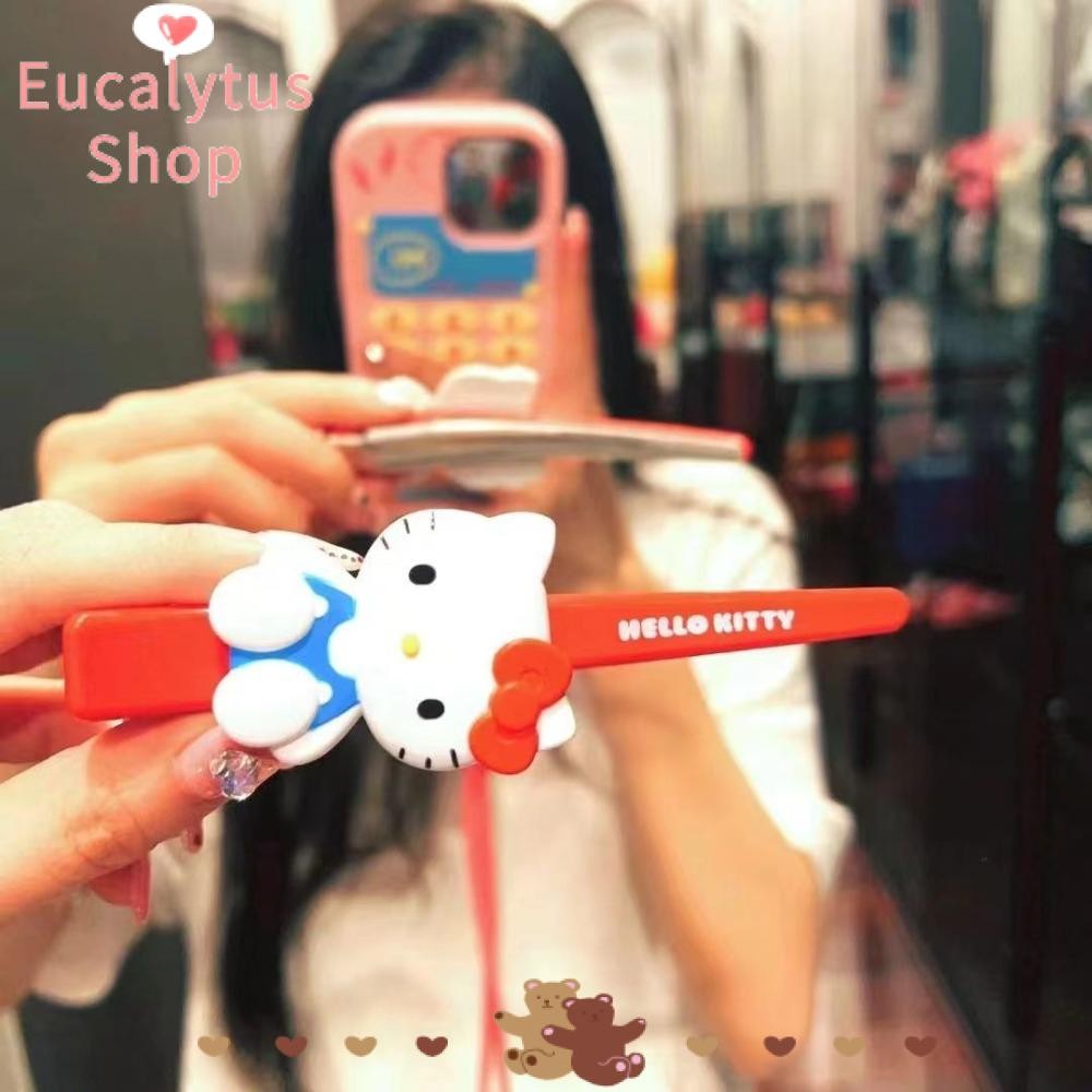 Eucalytus1 การ์ตูนอะนิเมะ Hairpin, เครื่องมือแต่งหน้า Lady Bangs ด้านข้าง Barrette Sanrio Hello Kitty กิ๊บติดผม, ของขวัญสาวน่ารัก Headwear