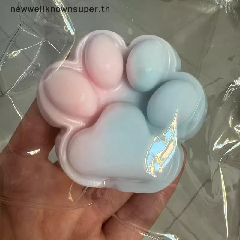 ใหม่น่ารัก TPR Gradient Taba Squishy Cat Paw Squeeze ของเล่นช้า Rebound ความเครียดบรรเทา Deion ของเล่นสําหรับของเล่นเด็ก SUPER