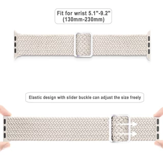 สายยางยืดไนลอน For IWatch Apple Watch Ultra 3 2 Series 11 10 9 8 7 5 6 4 3 SE 49มม 45มม 46มม 44มม 42มม 40มม 38มม เทปถัก