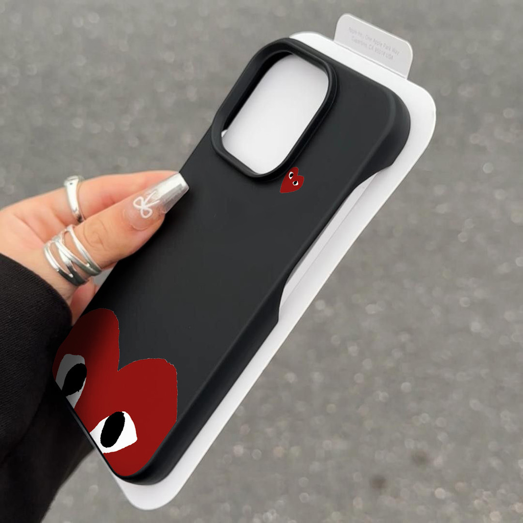 ฮิปสเตอร์ แบรนด์เทรนด์ เคสสําหรับiphone 15 Pro Max 16 14 XR 13 12 11 Pro Max X Xs Max 13 12 11 ครึ่งแพ็คคลาสสิกMatte Softเคสโทรศัพท์
