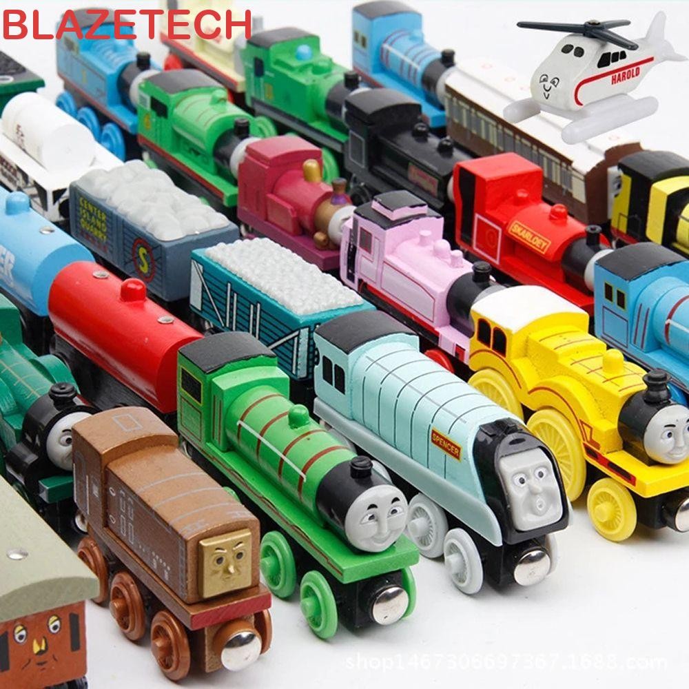 Blazetech Thomas Trains รถไฟรุ่นของเล่นเด็กของขวัญวันเกิด Emily Douglas James รถไฟไม้รุ่น