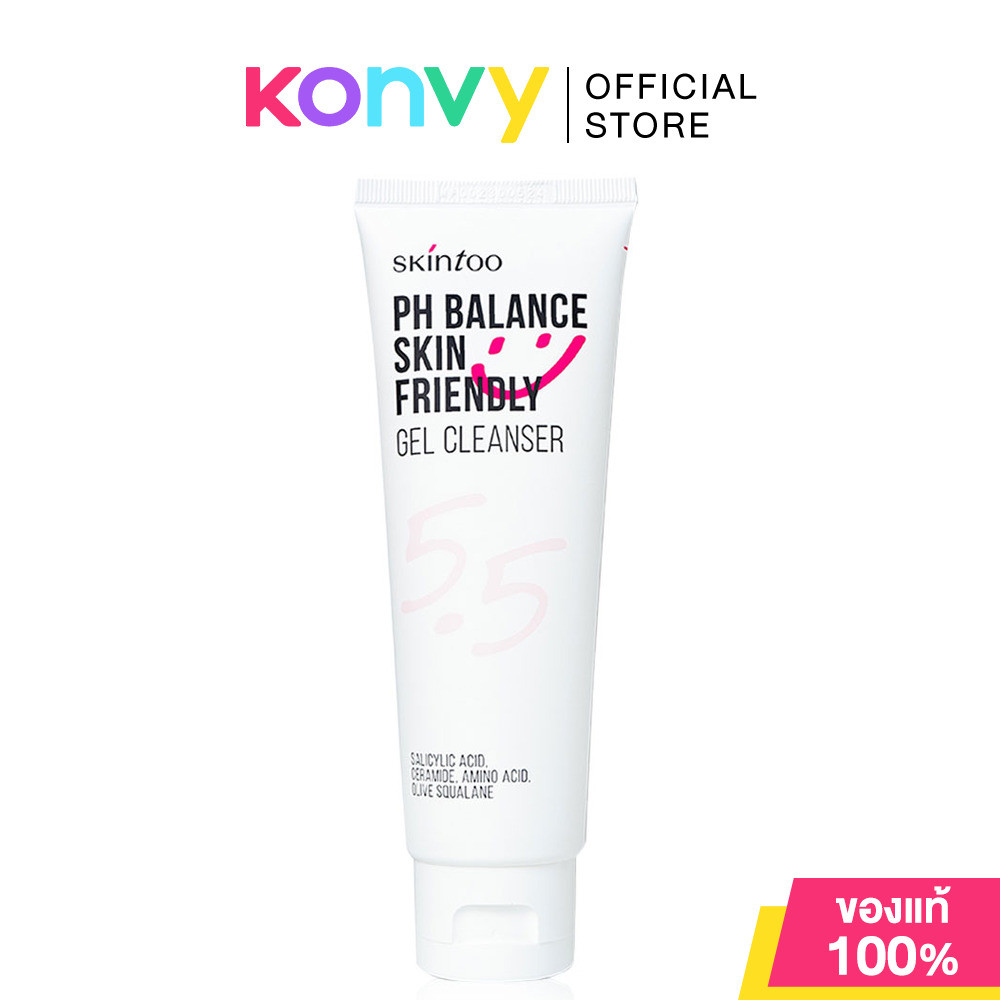Skintoo PH Balance Skin Friendly Gel Cleanser 100ml สกินทู ผลิตภัณฑ์ทำความสะอาดผิวหน้า.