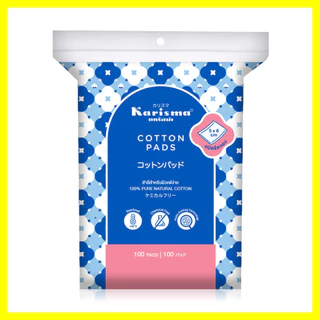 Karisma Cotton Pads Compressed Edge 100 Pads แคริสม่า สำลีแผ่นรีดขอบ.
