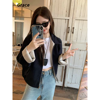 [Grojoy] (จัดส่งจากคลังไทย)โปรโมชั่น ฤดูหนาว🔥เสือคลุมแขนยาวไส่ได้2ด้านรุ่น ...GR3652#