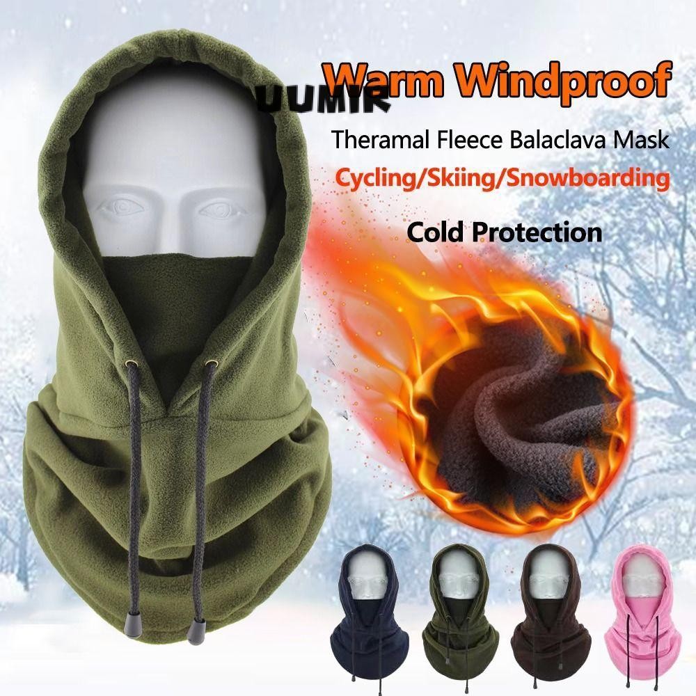 Uumir หมวกฤดูหนาว, Polar ขนแกะอุ่น Balaclava, แฟชั่น Full Face Windproof Beanies ผู้หญิง Man