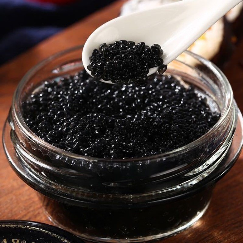 XUPAI ซอสคาเวียร์ดําปลาสเตอร์เจียนนําเข้าจากรัสเซียพร้อมทาน 105g จับคู่ซูชิ