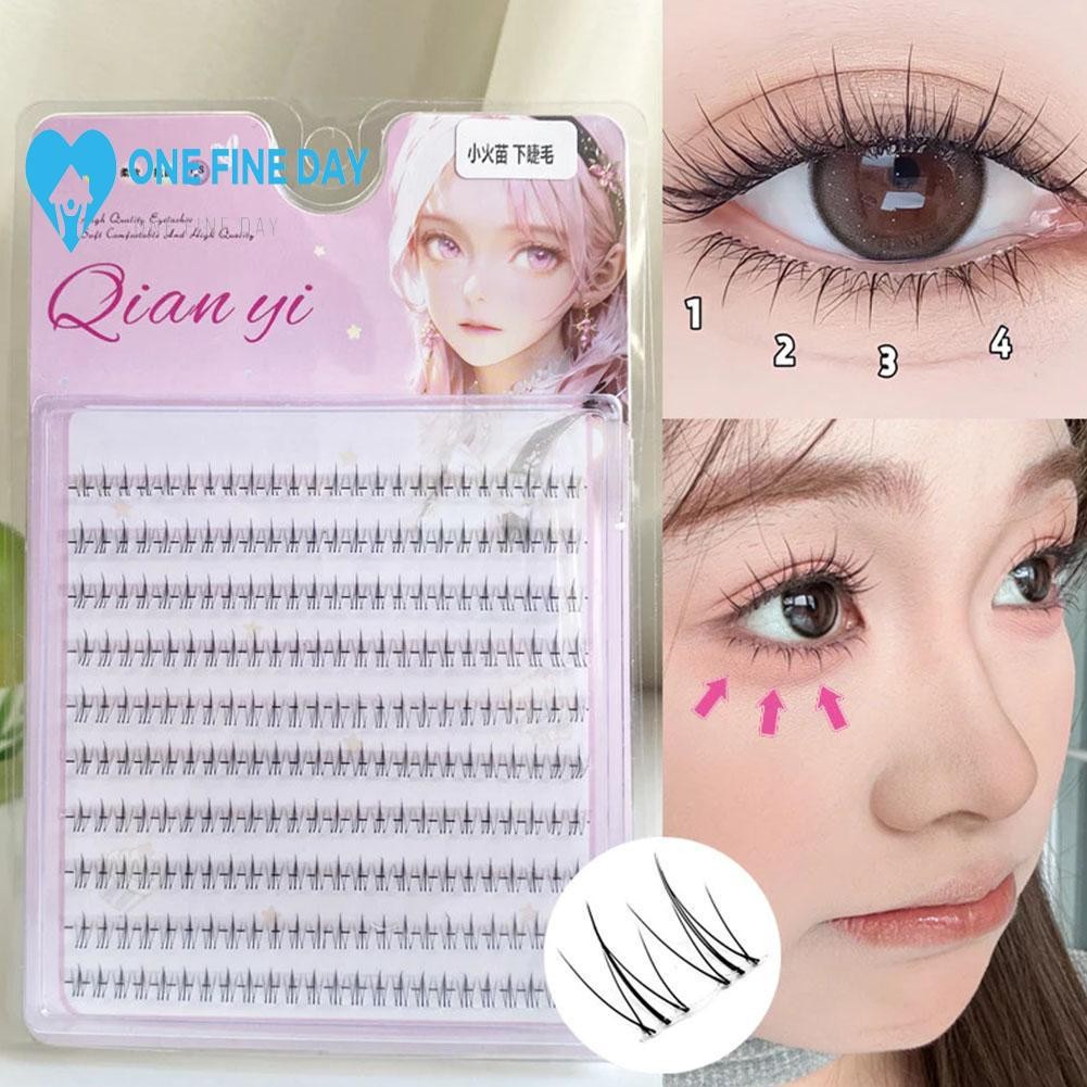 ขนตาล่าง Air Lower Eyelashes Fairy ปลอมขนตาธรรมชาติแต่งหน้าเครื่องมือ E1y1