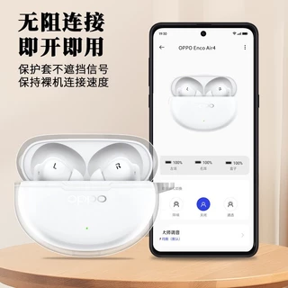 เหมาะสําหรับ OPPO Enco Air4 โปร่งใสหูฟังป้องกันกรณีบลูทูธหูฟังกันกระแทกกรณี