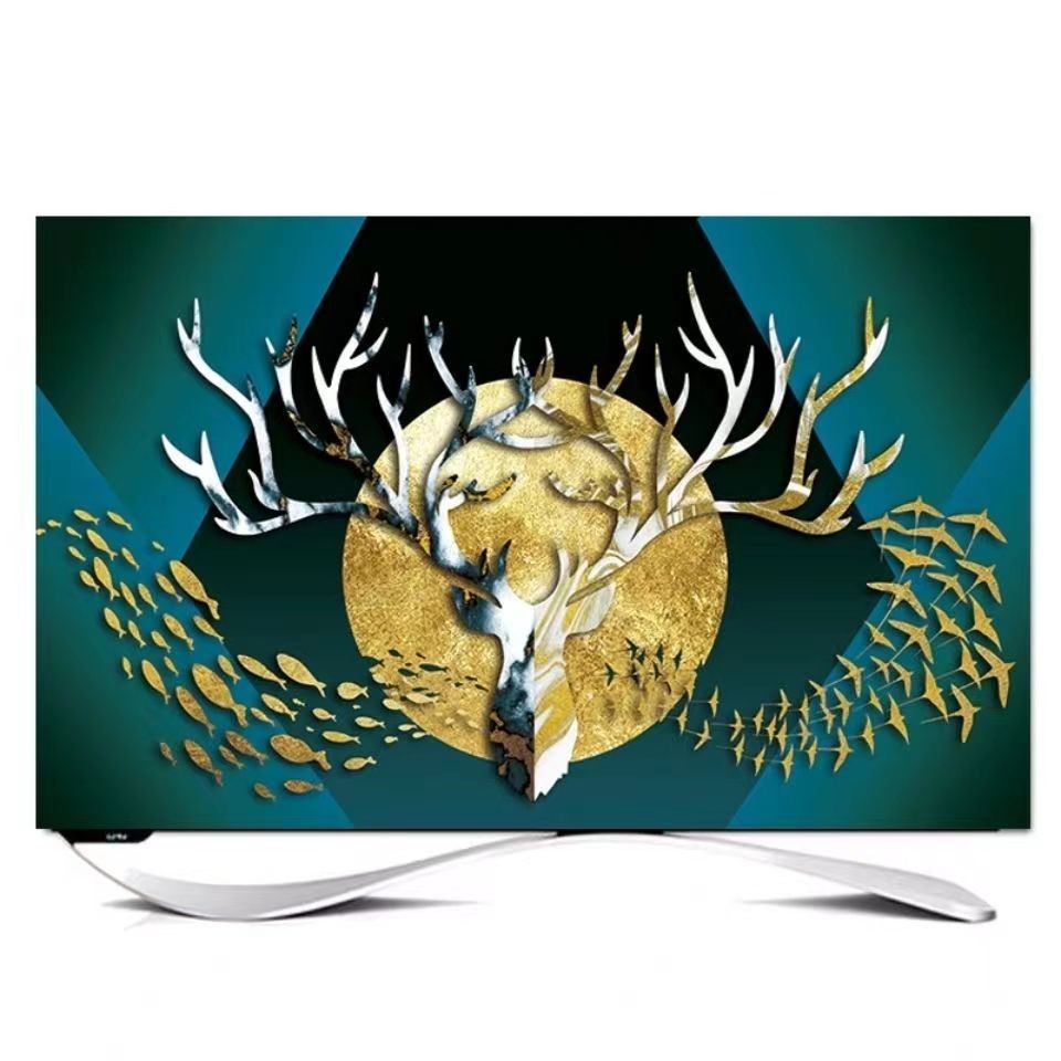 ผ้าคลุมกันฝุ่นทีวี32นิ้ว43นิ้ว52นิ้ว LCD TV COVER 55นิ้ว Hanging DUST Cover65-Inch