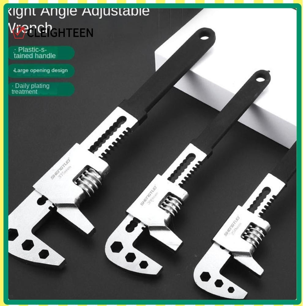Cleighteen Fix ประแจท่อ, ขนาดใหญ่เปิด Flex Head ปรับ Spanner, ชุดซ่อมเหล็ก F-Type ท่อ Clamp คีมท่อน้ํา