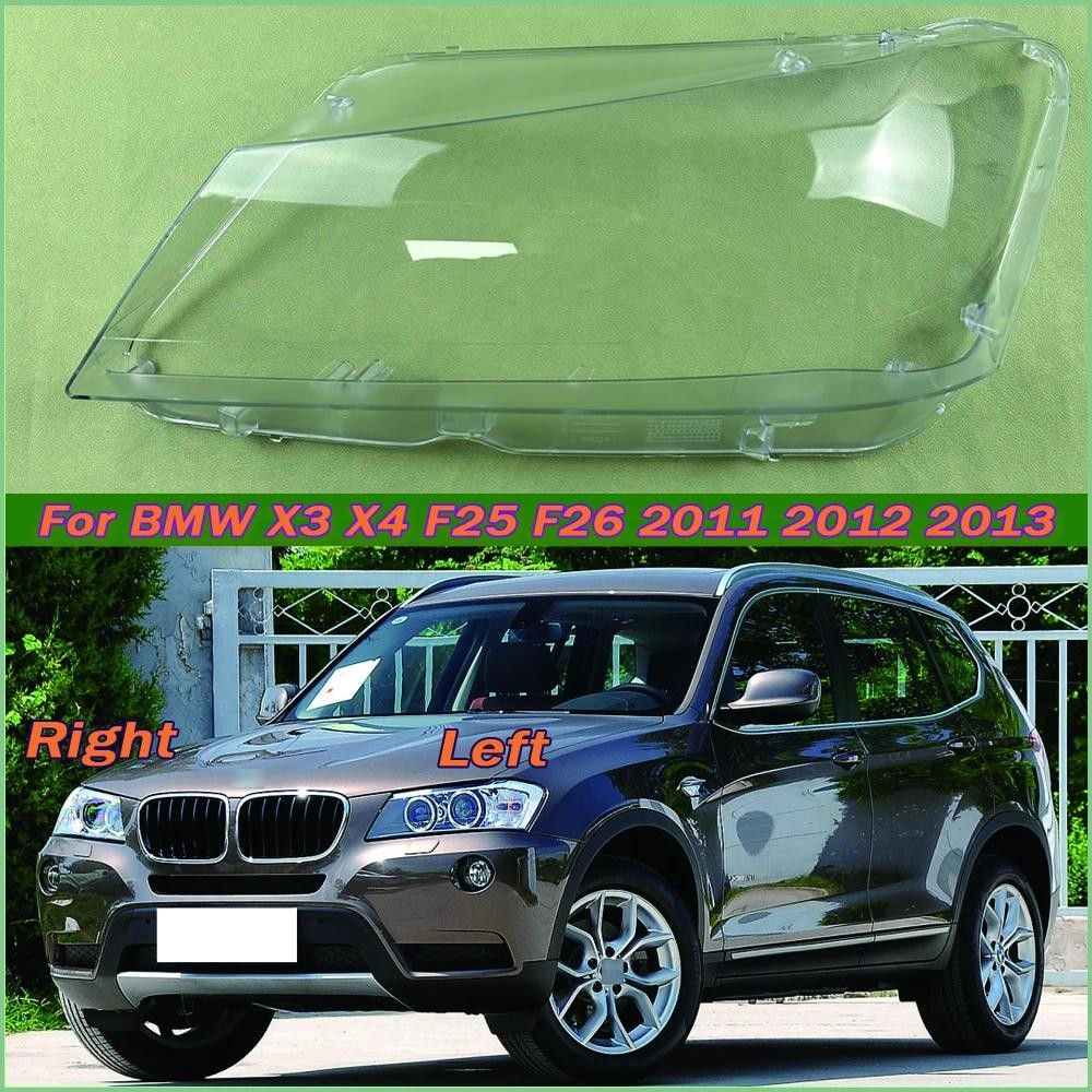 สําหรับ BMW X3 X4 F25 F26 2011 2012 2013 ไฟหน้ารถกระจกไฟหน้าโปร่งใสโคมไฟ shell ไฟหน้า lensauto อะไหล