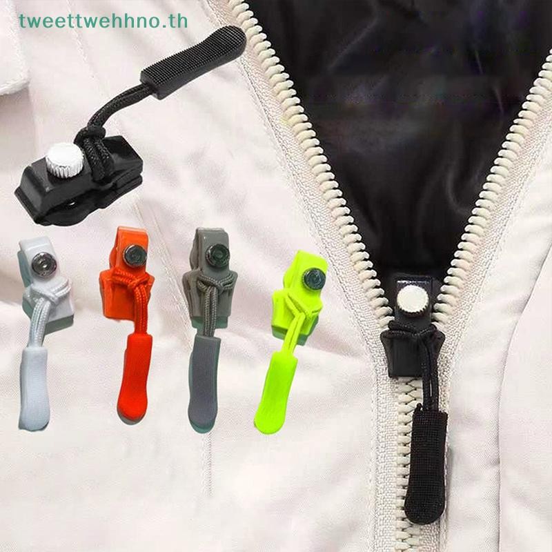 Tweettwehno ซิปซ่อมเปลี่ยน Universal Instant ซิปซ่อมซิปเลื่อนฟันกู้ภัยซิปหัว 3 ขนาดที่แตกต่างกัน TH