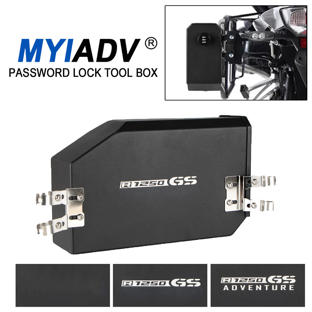 Yกล่องเครื่องมือ gembok KATA Sandi อะลูมิเนียมสำหรับรถ BMW R1250GS R 1250 GS R1250 2018-2023กล่องเก็