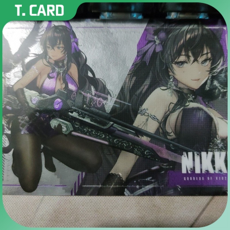 Bandai ของแท้ Nikki Goddess of Victory NIKKE การ์ดสะสมลักษณะญี่ปุ่น Ver.2 God Bunโทษ Anis Kansi Dansi D