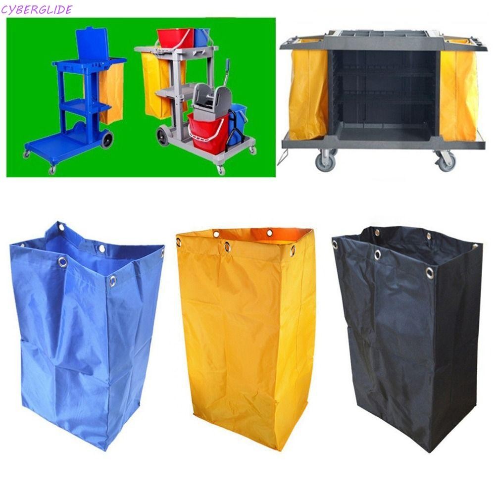 Cyberglide ทําความสะอาดกระเป๋ารถเข็น,Reusable Thickenโรงแรมแม่บ้านRubbishผู้ถือ,ทนทานกันน้ําStrongความจุรับน้ําหนักขนาดใหญ่ความจุโรงแรมถุงขยะซักรีด