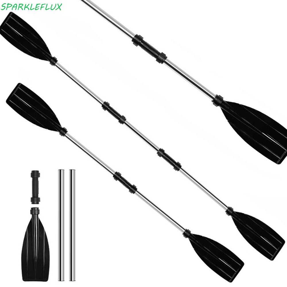 Sparkleflux พายเรือคายัค,อลูมิเนียม Anti-twist Design Boat Oars, สะดวก Thicken แบบพกพาที่ถอดออกได้ Canoe Oars Marine กีฬา