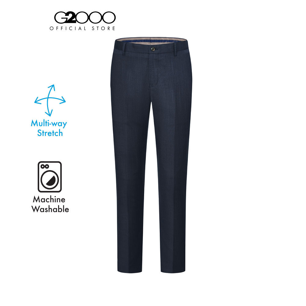 G2000 กางเกงสูทสำหรับผู้ชาย ทรง Slim Fit รุ่น 4115323376 NAVY